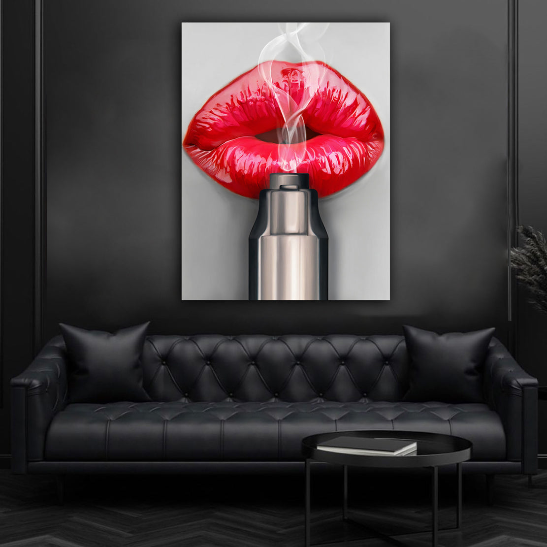 Wandbilder Lippen rote lippen