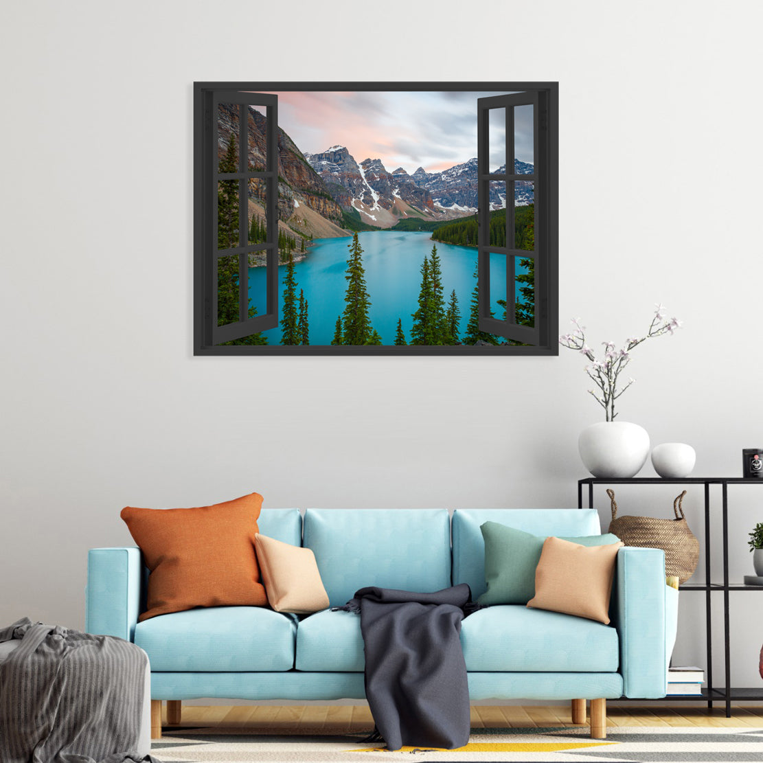 Wandbild Berge und See für Kategorie Wandbilder mit Landschaften und Natur