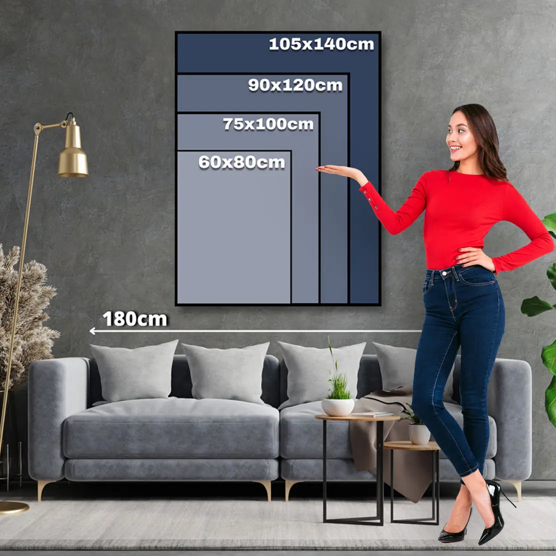 Wandbild abstrakt Ballerina im Sonnenuntergang