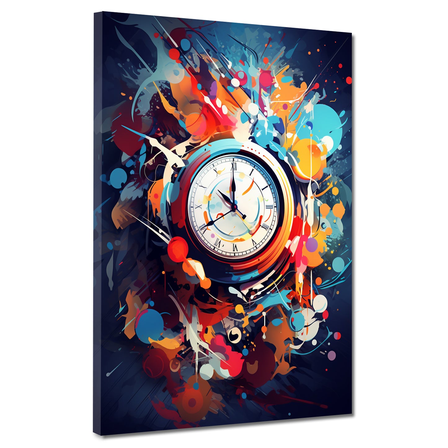 Wandbild Abstrakt Uhr Pop Art