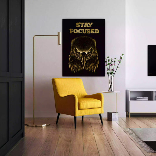 Wandbild Adler Zitat Motivation Fokus Stärke Inspiration