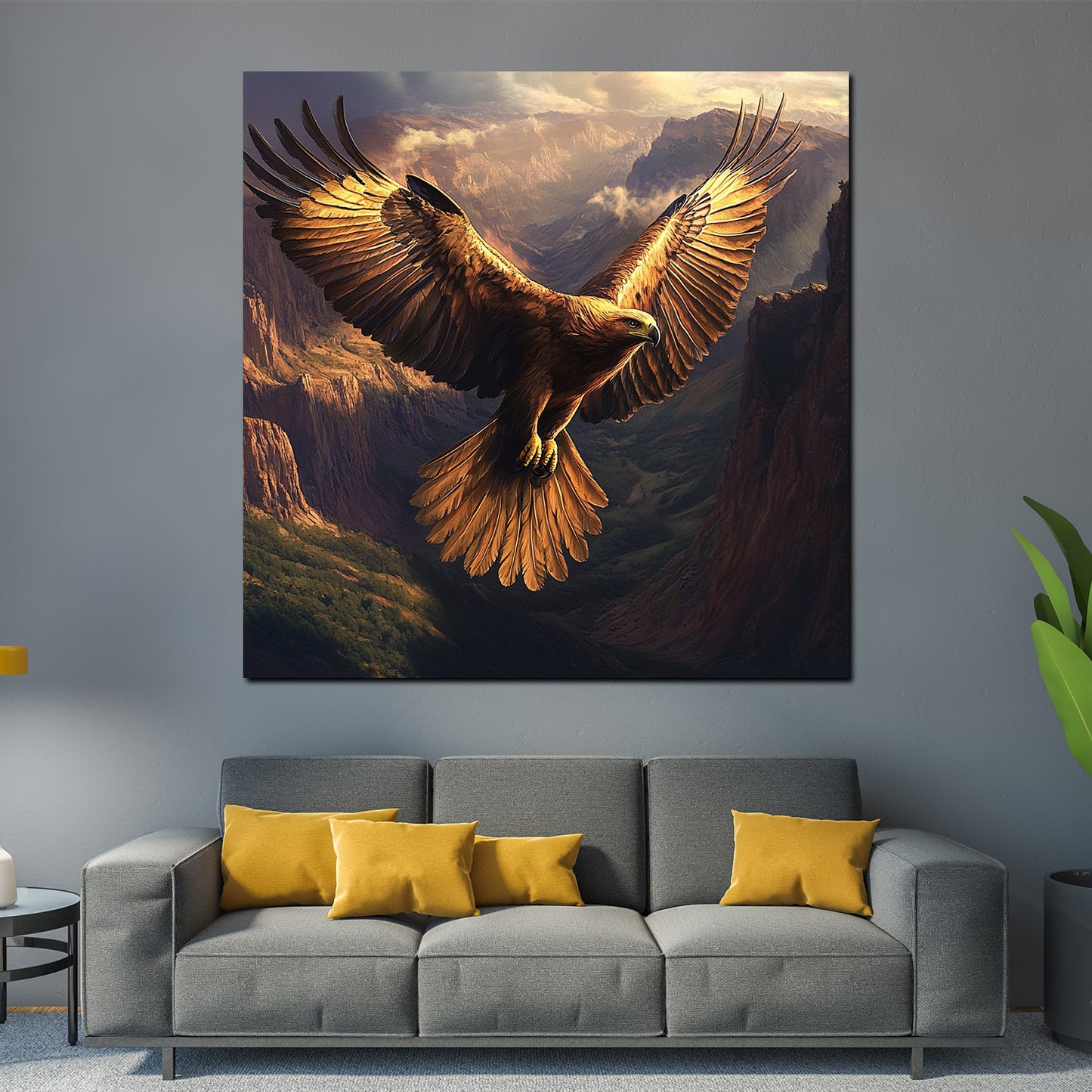 Wandbild Adler in den Bergen majestätische Freiheit