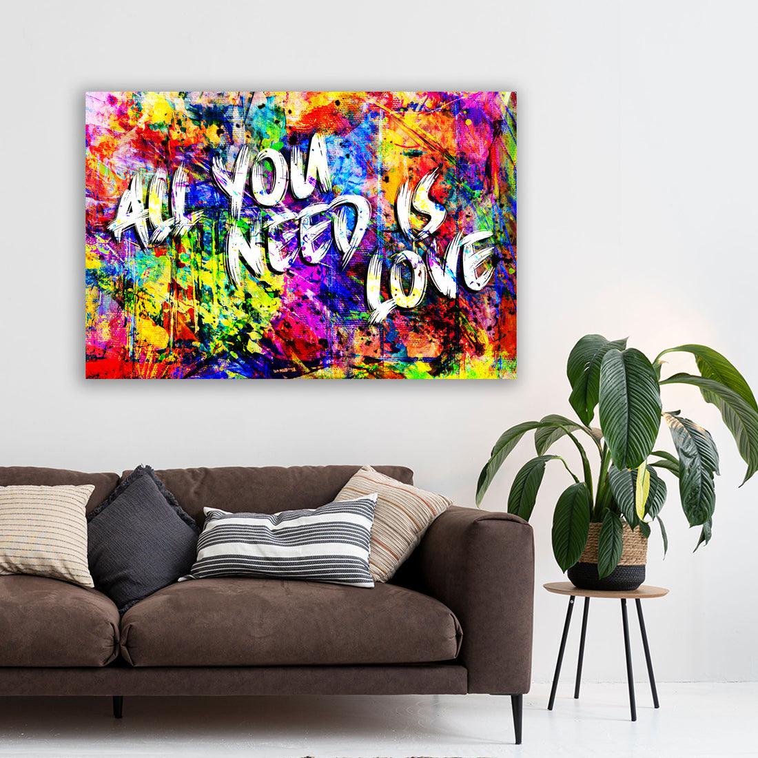 Wandbild All You Need Is Love Abstract Colour