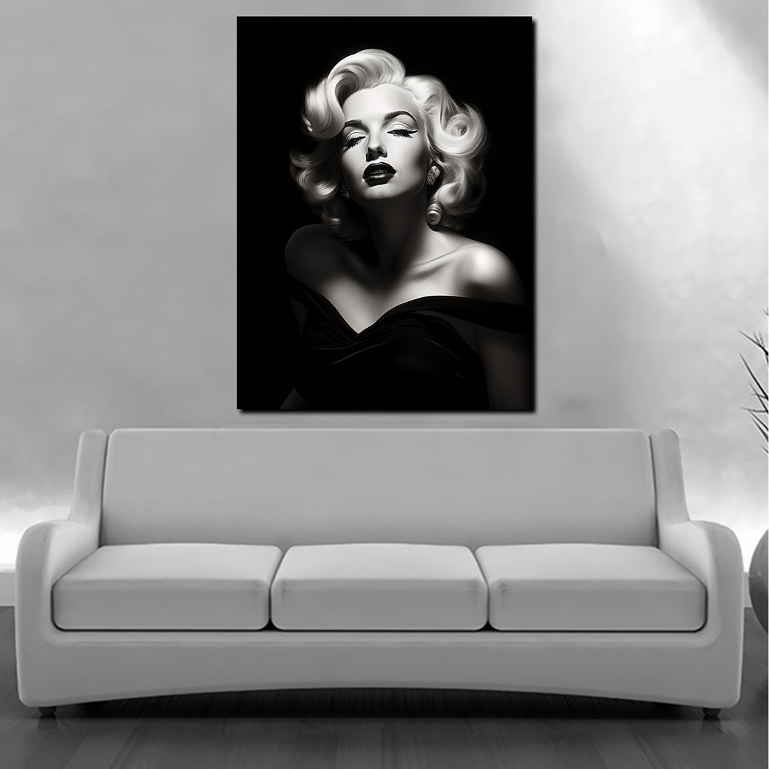 Wandbild Beautiful Marilyn Black Style