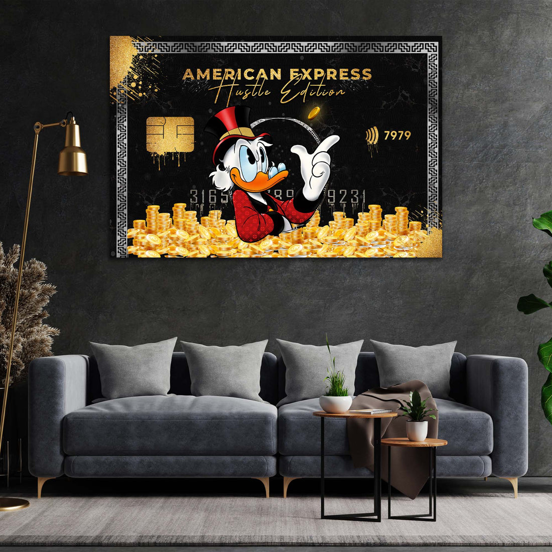 Wandbild Pop Art Kust Duck Success Card, Motivation