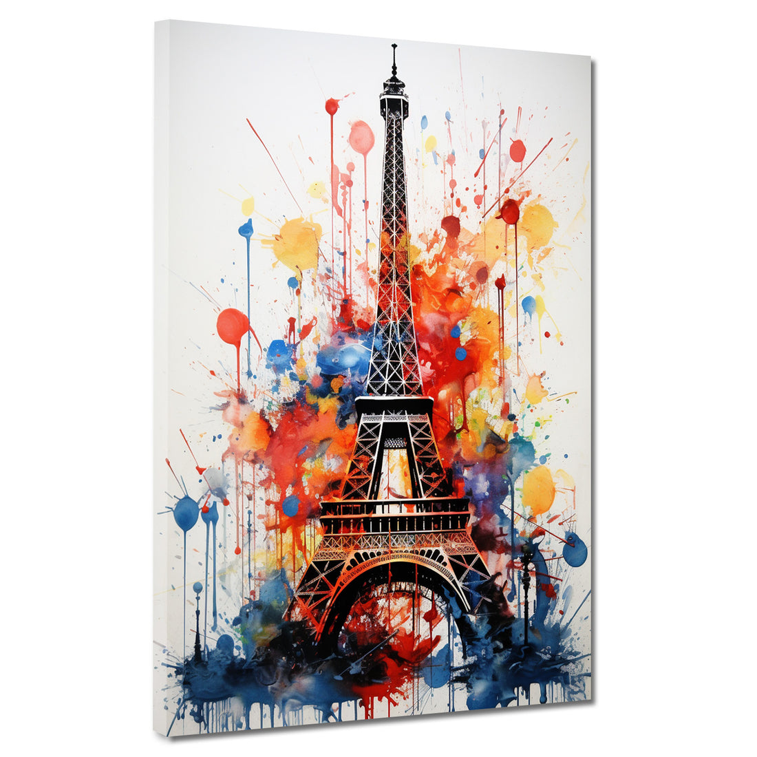 Wandbild Eiffelturm Pop Art Splash Edition