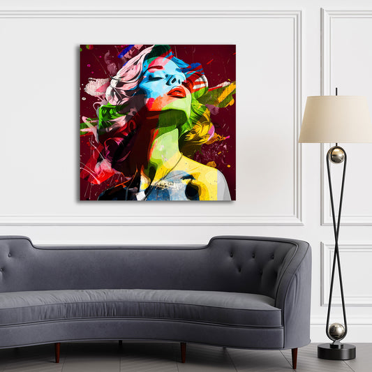 Wandbild Frau Beautiful Pop Art Ästhetik