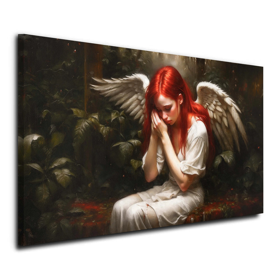 Wandbild Frau mit Engelsflüge, Engel