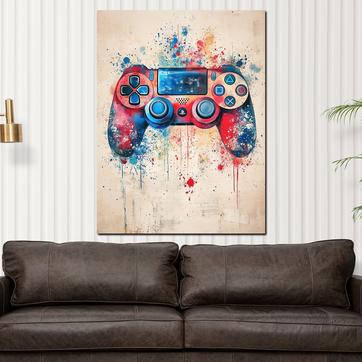 Wandbild Gaming Controller Pop Art farbenfroh