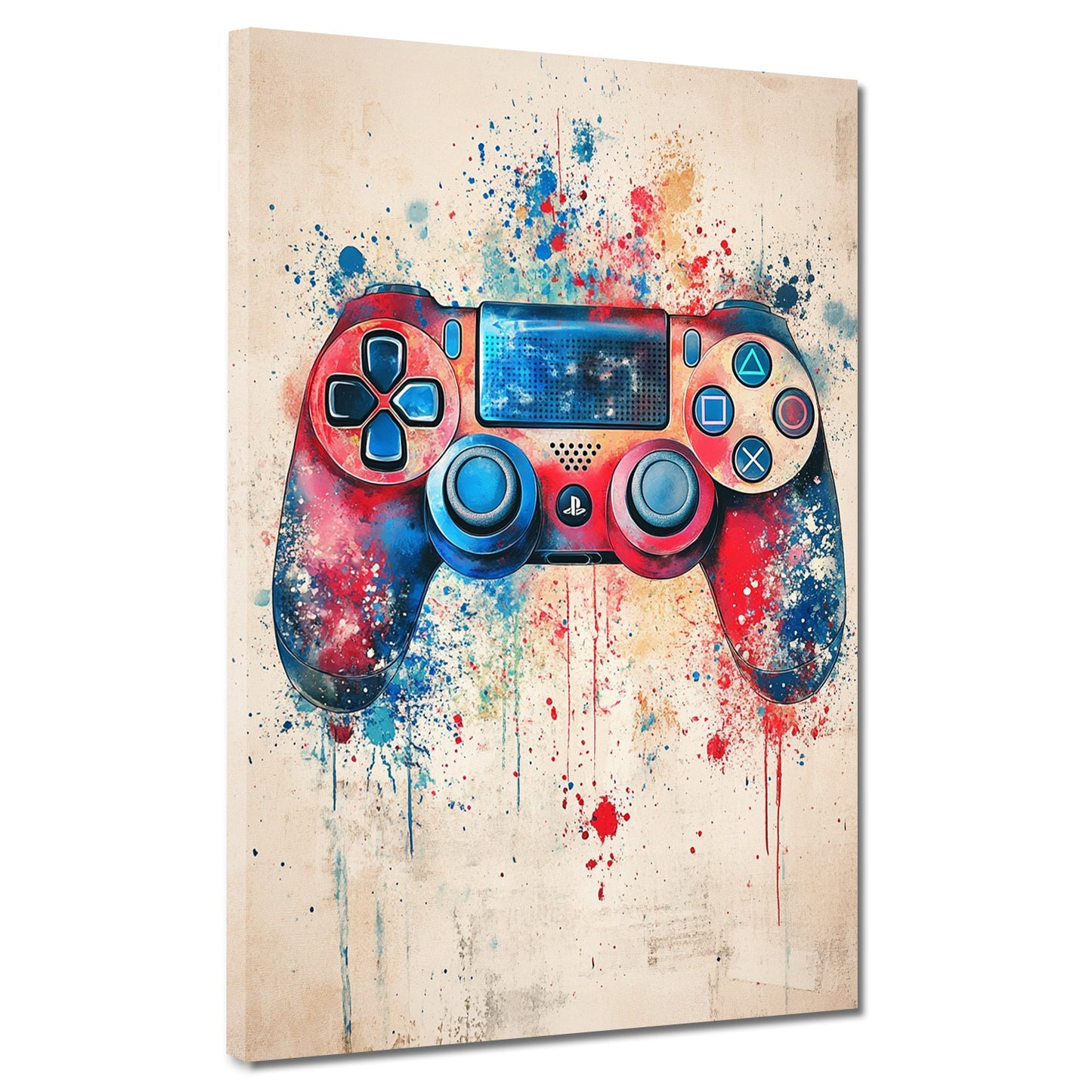 Wandbild Gaming Controller Pop Art farbenfroh