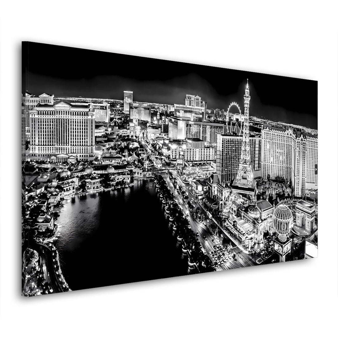 Wandbild Las Vegas Nevada, USA, schwarz weiß