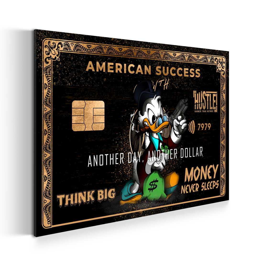 Wandbild Pop Art Kunst American Success Duck Card