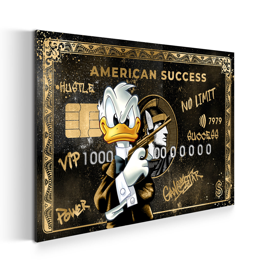 Wandbild Pop Art Kust Duck Gangster Edition