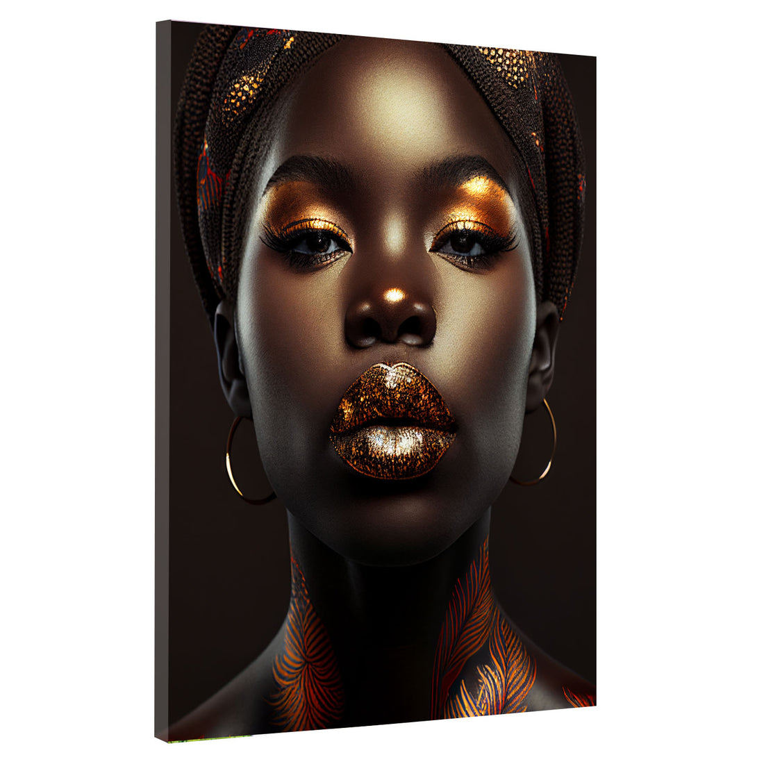 Wandbild Beautiful Lips, afrikanische Frau