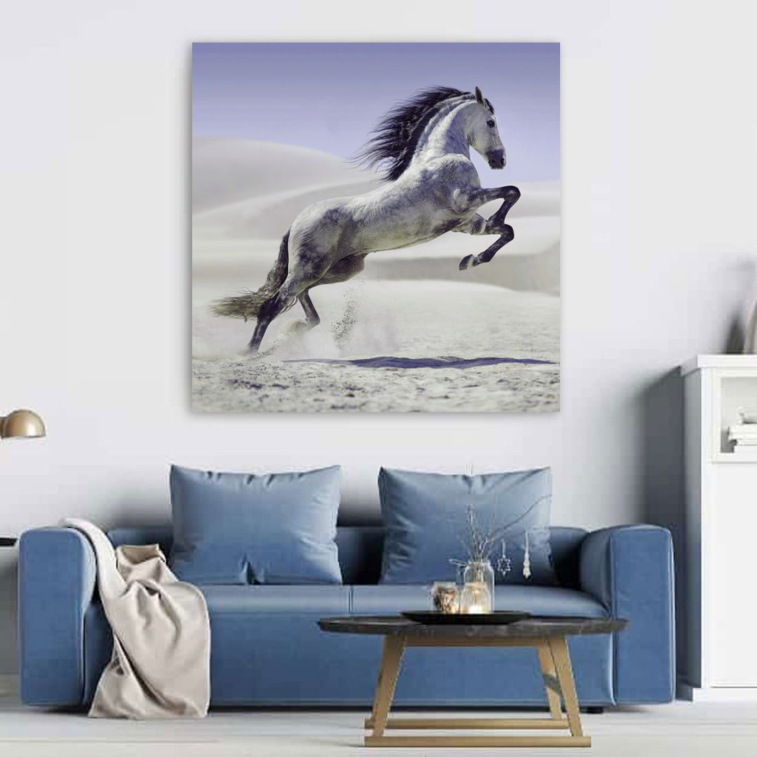 Wandbild Beautiful White Horse, Pferd