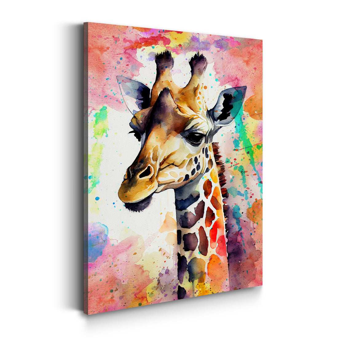 Wandbild Giraffe Abstract Colour