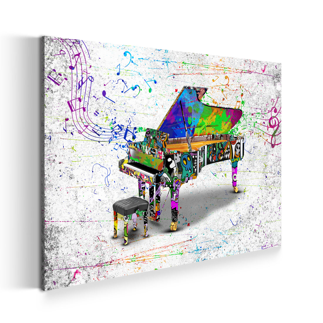 Wandbild Graffiti Street Art Klavier