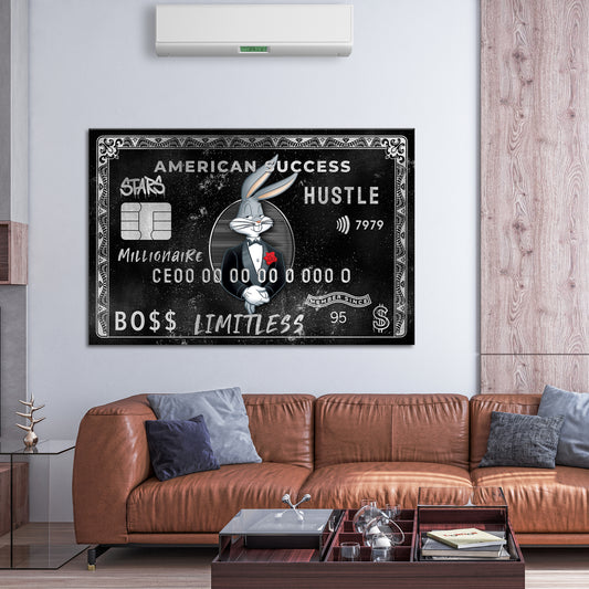 Wandbild Success Bunny