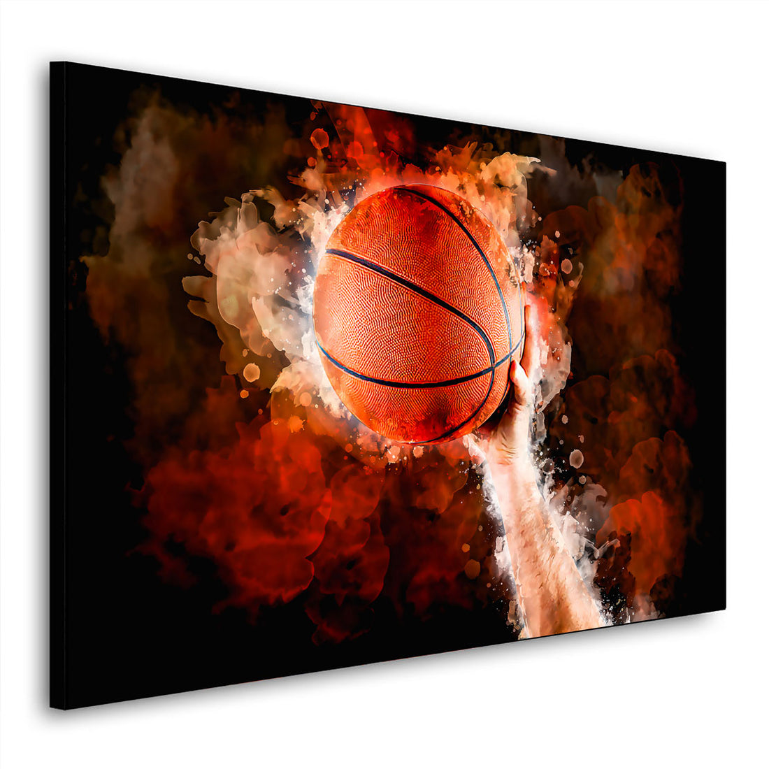 Wandbild Kunst Basketball Abstract Hand Style