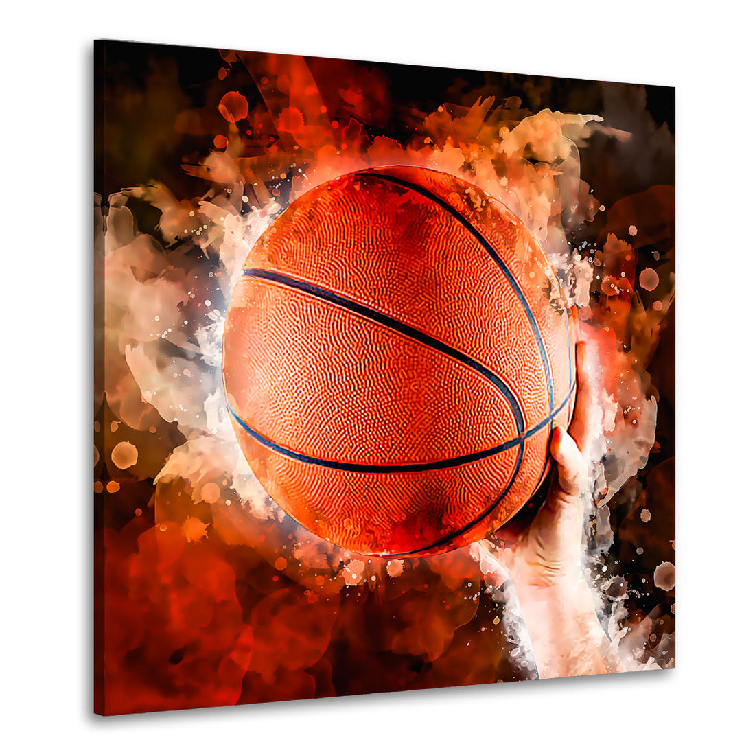 Wandbild Kunst Basketball Let`s Play