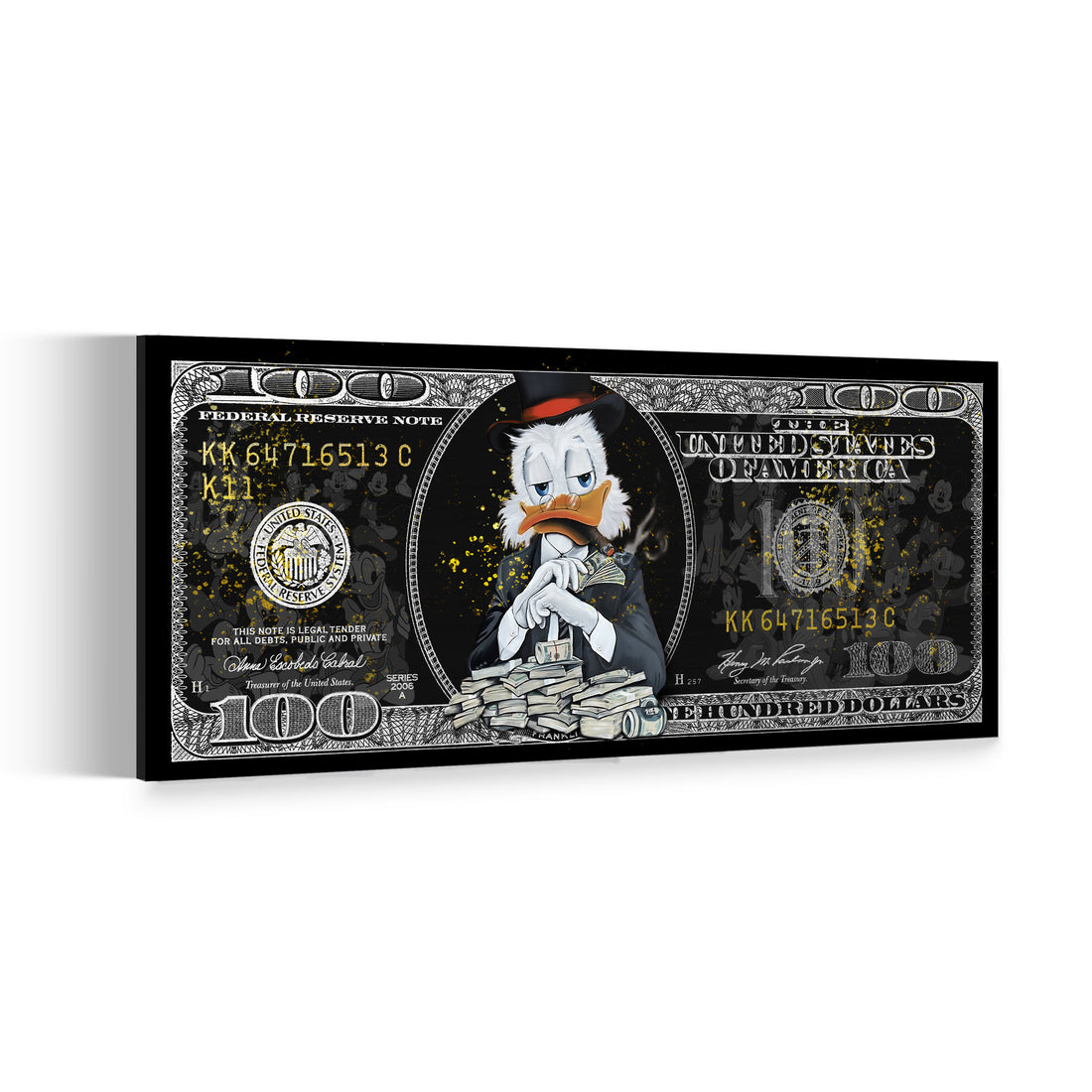 Wandbild Dollar Money Scrooge