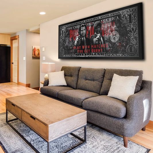 Dollar Zitat Pulp Fiction Wandbild