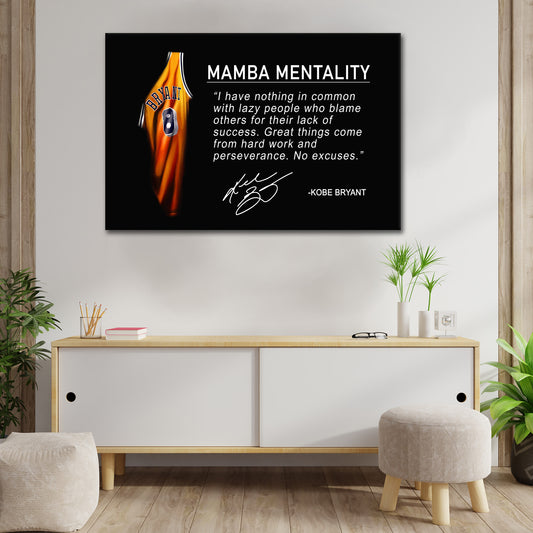 Motivation Mamba Mentalität Zitat Sport Wandbild