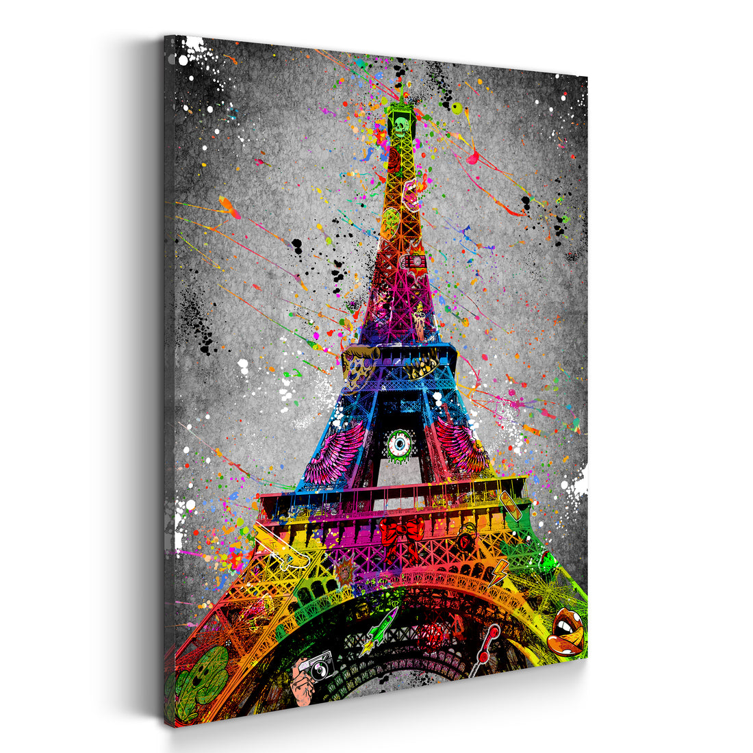 Wandbild Street Art Eiffelturm, Paris