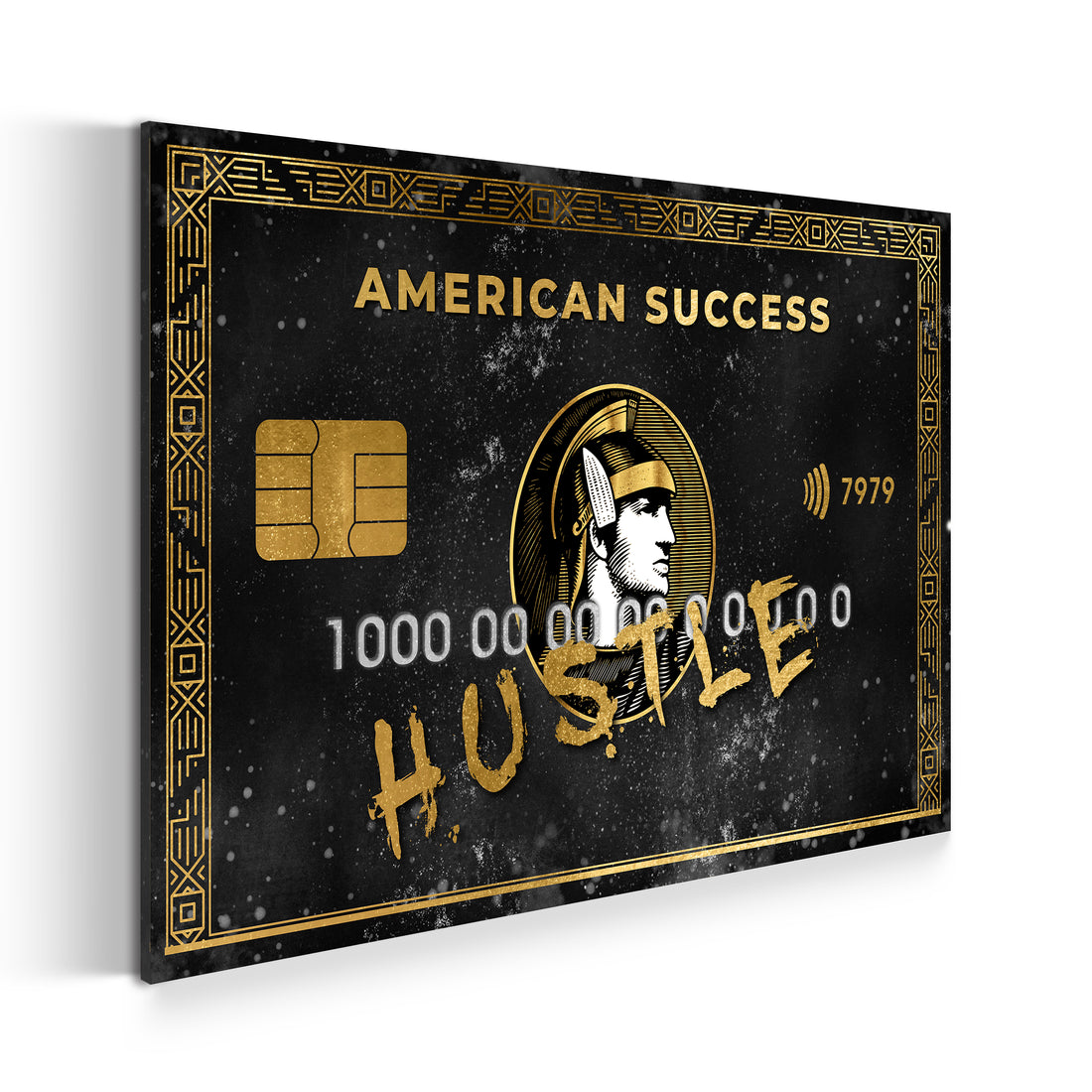 Wandbild Success Card, Motivation, Geld &amp; Erfolg