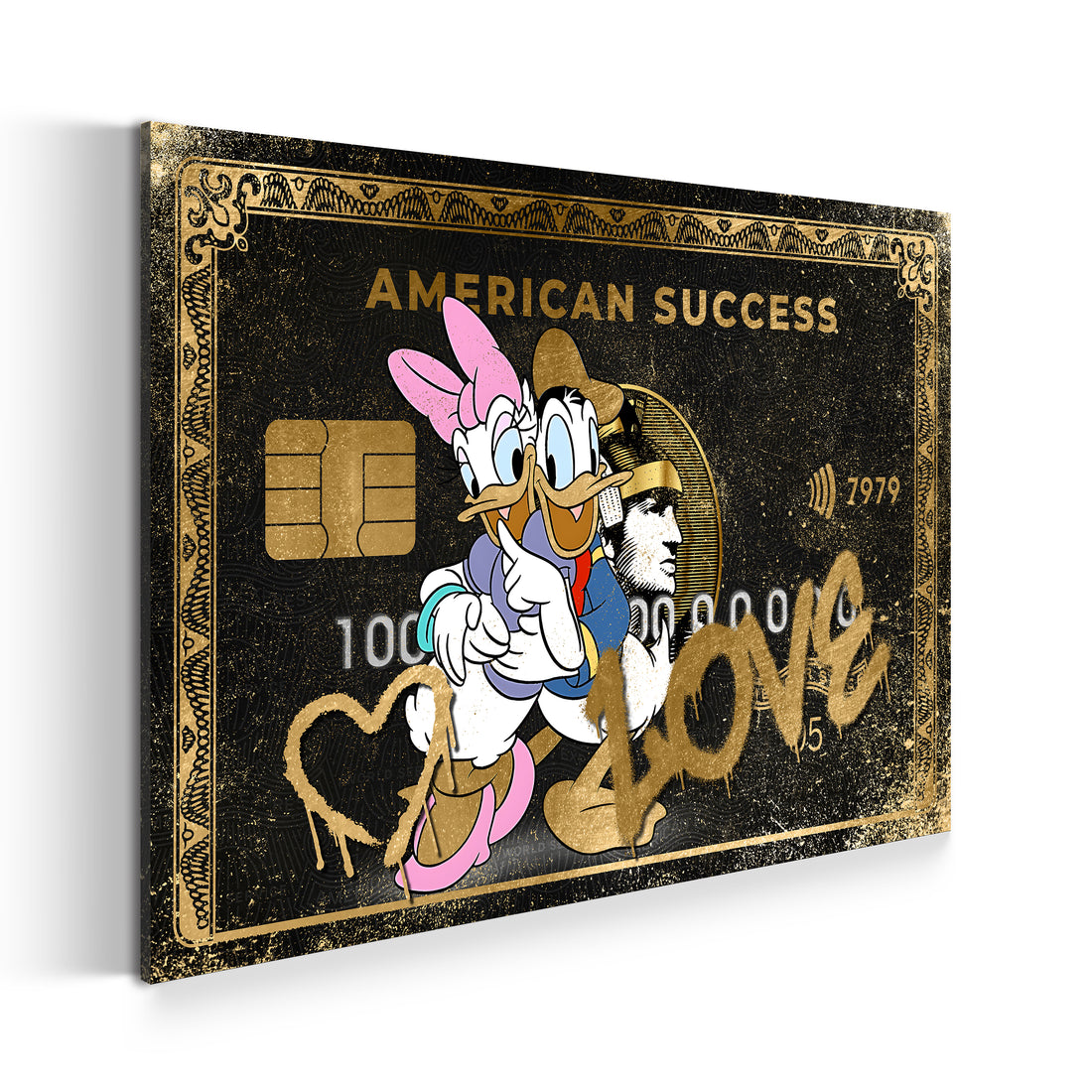 Wandbild Pop Art Comic Duck Kard, American Success