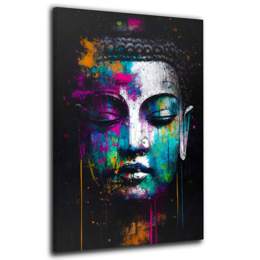 Buddha Wandbild abstrakt