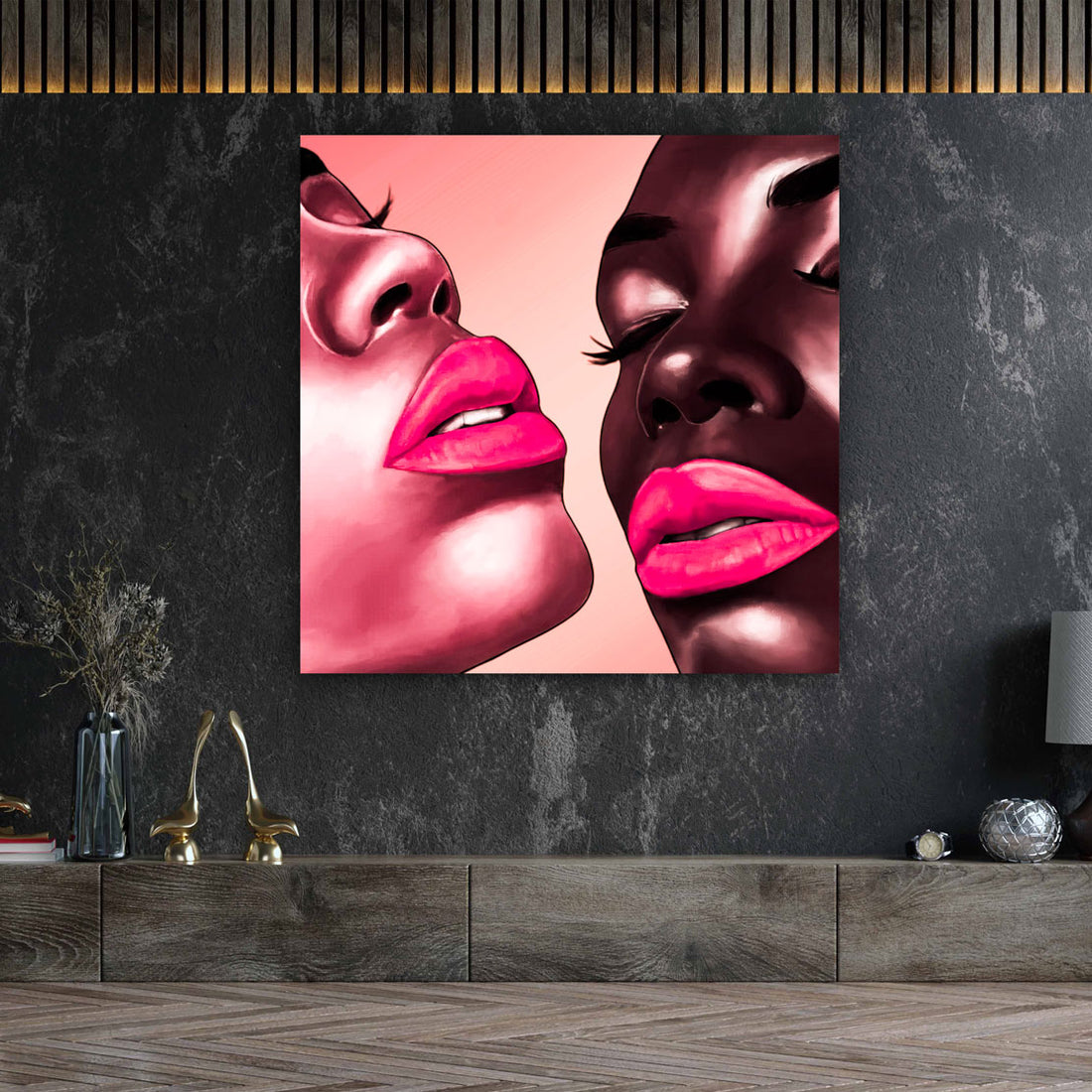 Wandbild Beautiful Red Lips