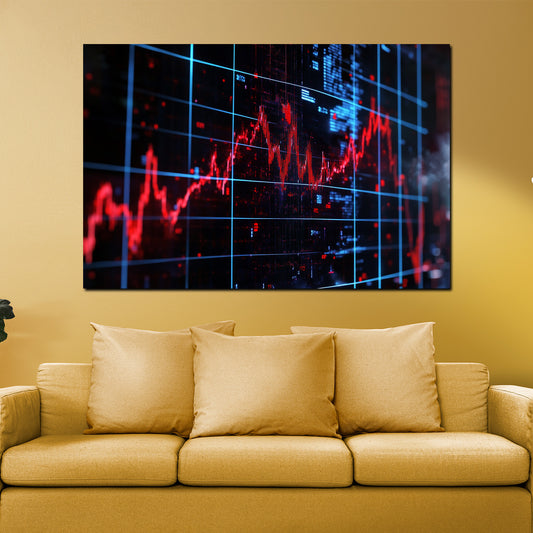 Wandbild Motivation Börsen Wallstreet digital modern