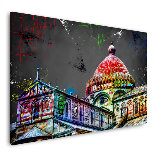 Wandbild Pisa Dom Graffiti Kunst italienische Kathedrale