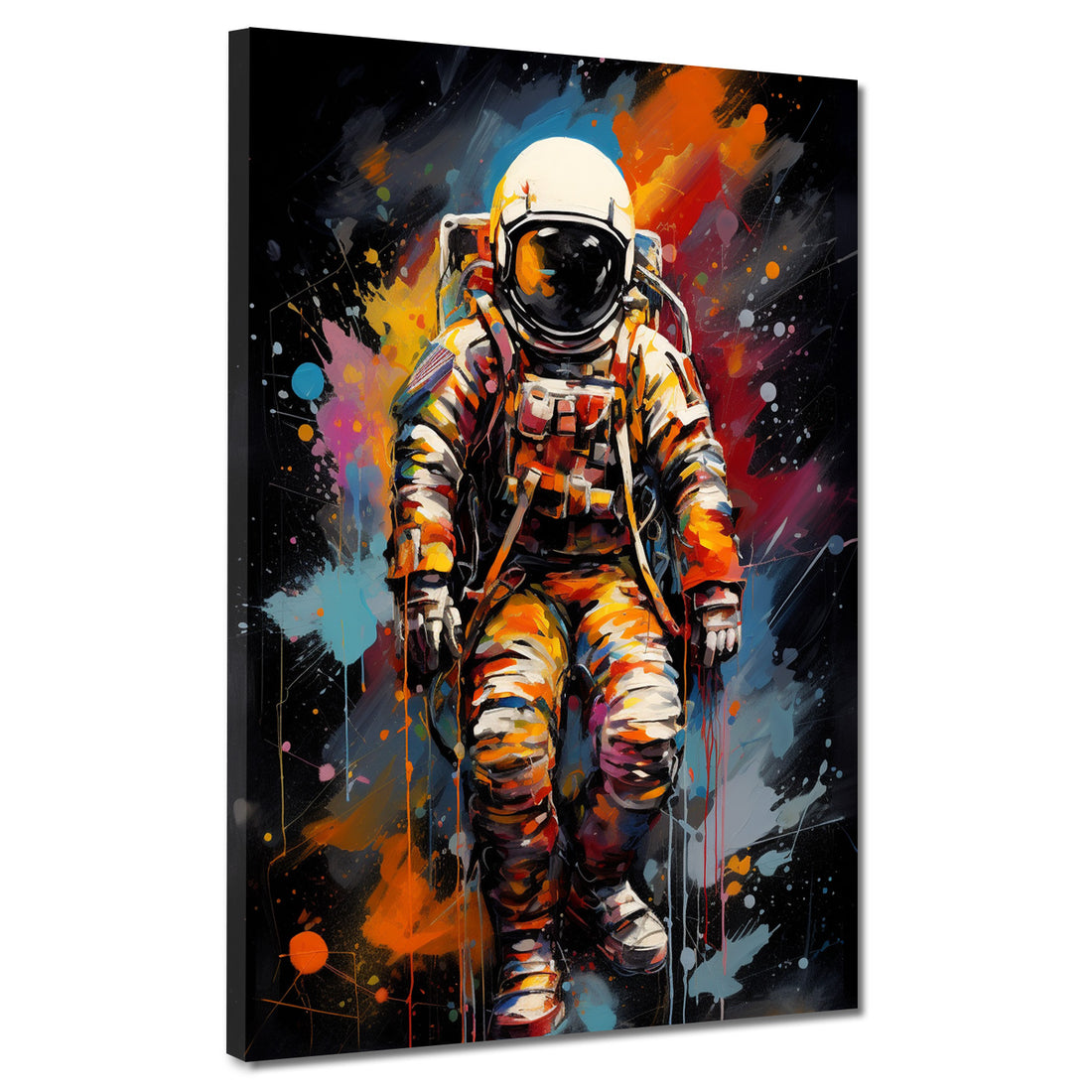 Wandbild Pop Art Astronaut Splash