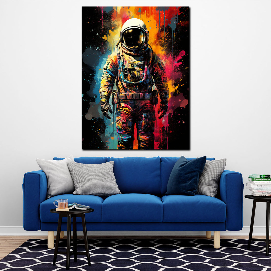 Wandbild Pop Art Astronaut mit Anzug