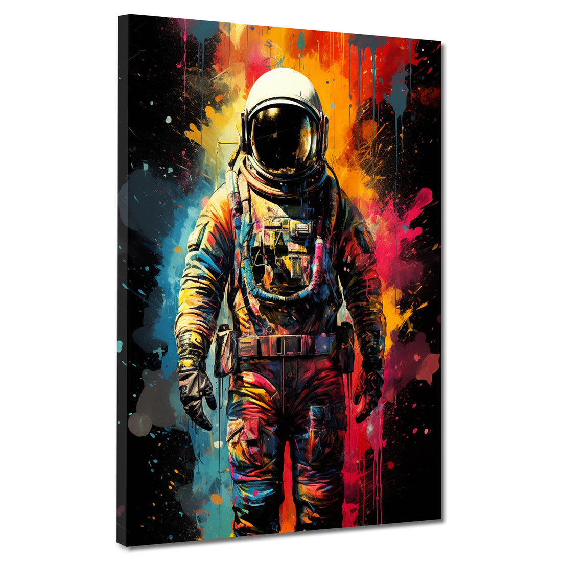 Wandbild Pop Art Astronaut mit Anzug