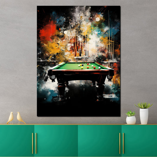 Pop Art Billard Tisch Colour Wandbild