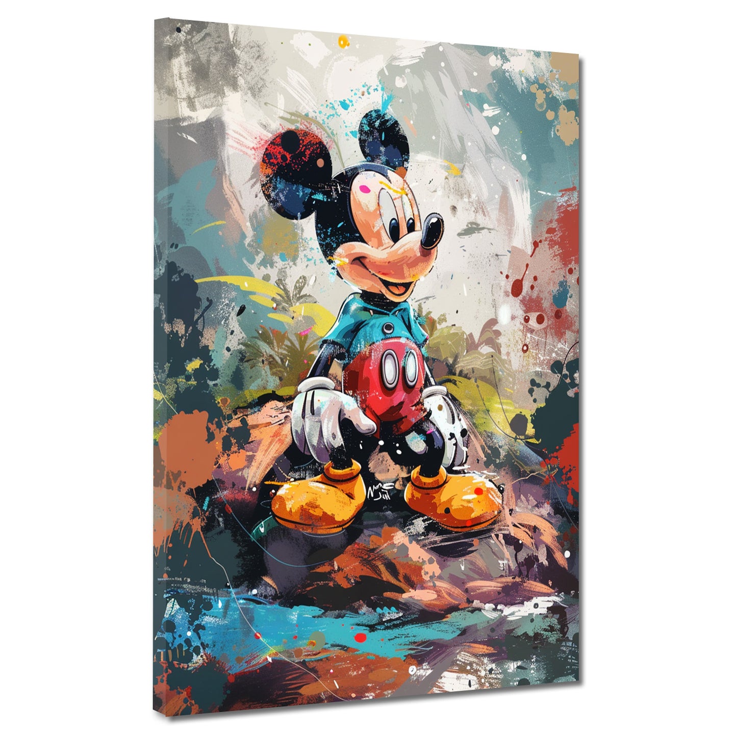 Wandbild Pop Art Comic Maus abstrakt