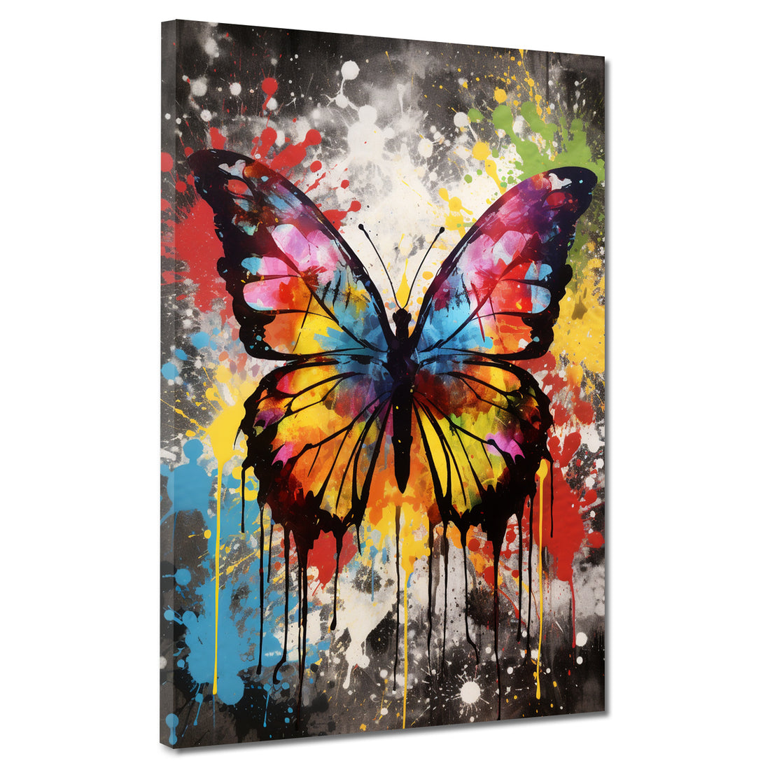 Wandbild Pop Art Schmetterling Splash