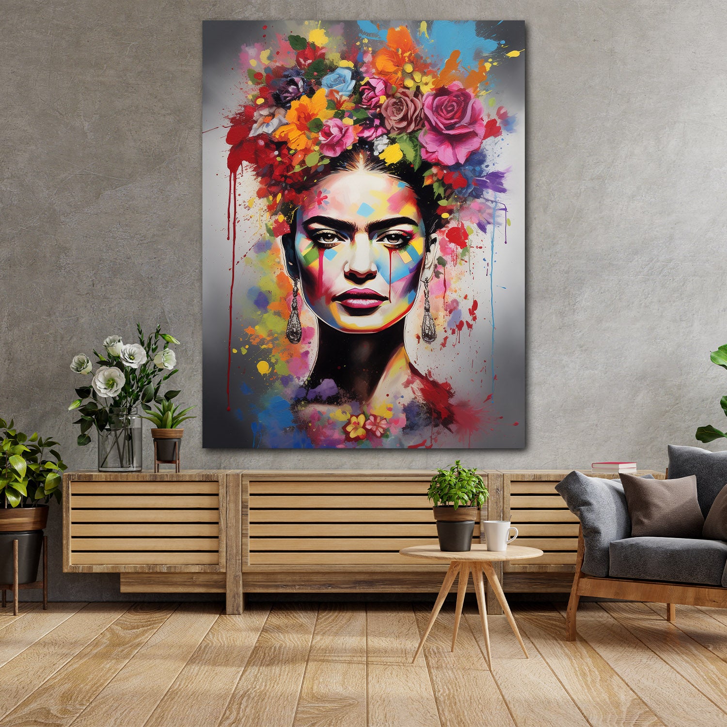 Wandbild Pop Art abstrakt Frida