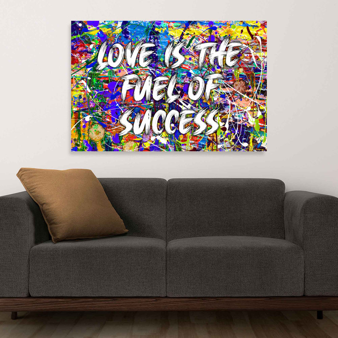 Wandbild Pop Art abstrakt Love Is The Fuel Of Success