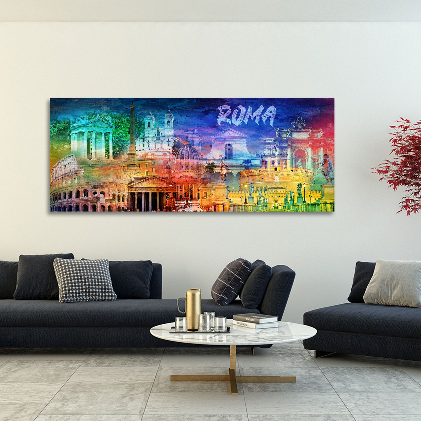 Italien Rom Architektur Kolosseum Petersdom Pantheon Wandbild