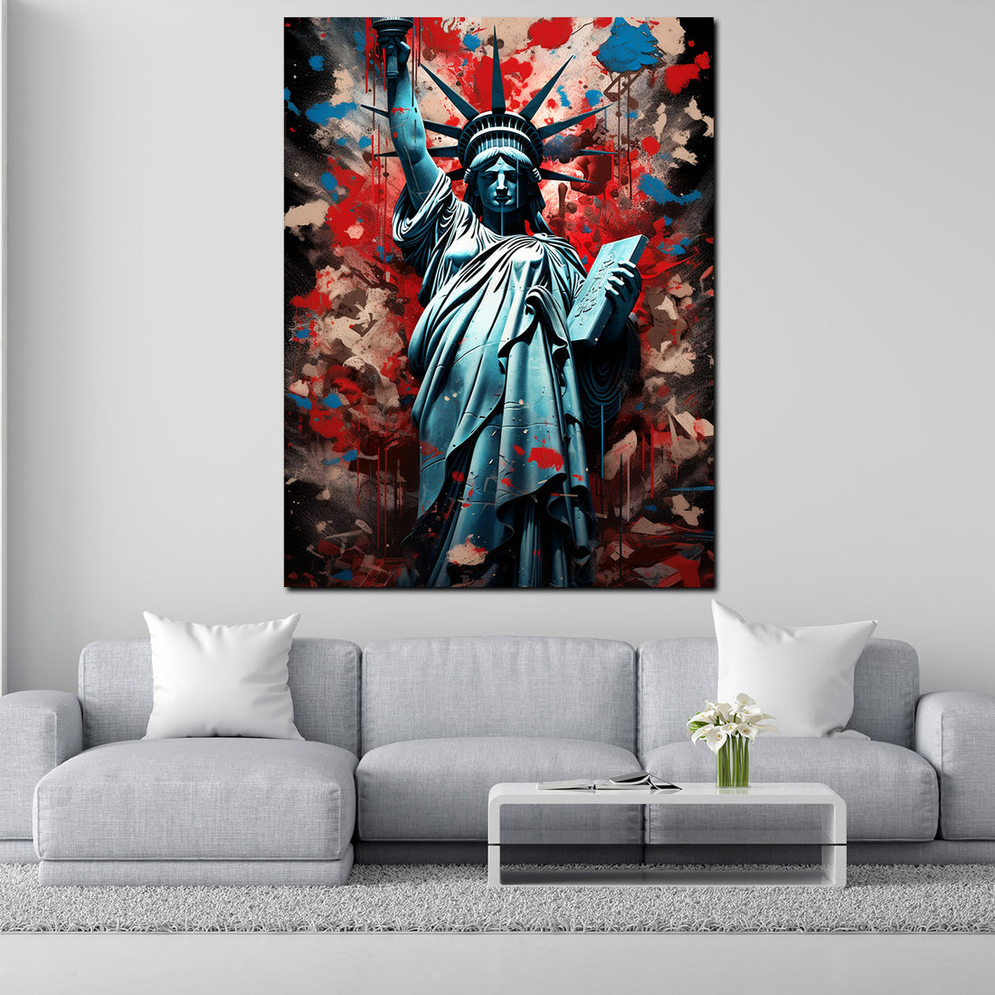 Wandbild USA New York Freiheitsstatue Pop Art