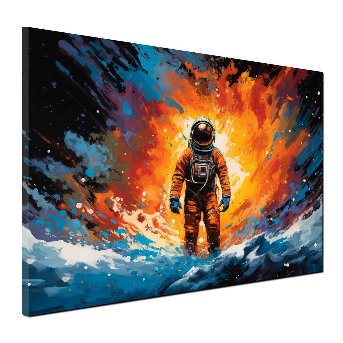 Wandbild abstrakt Astronaut Weltraum