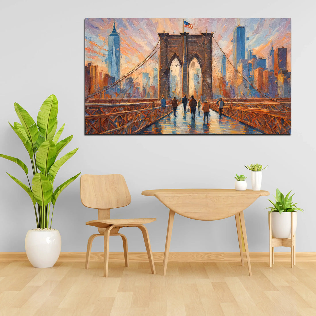 Wandbild abstrakt Brücke New York USA