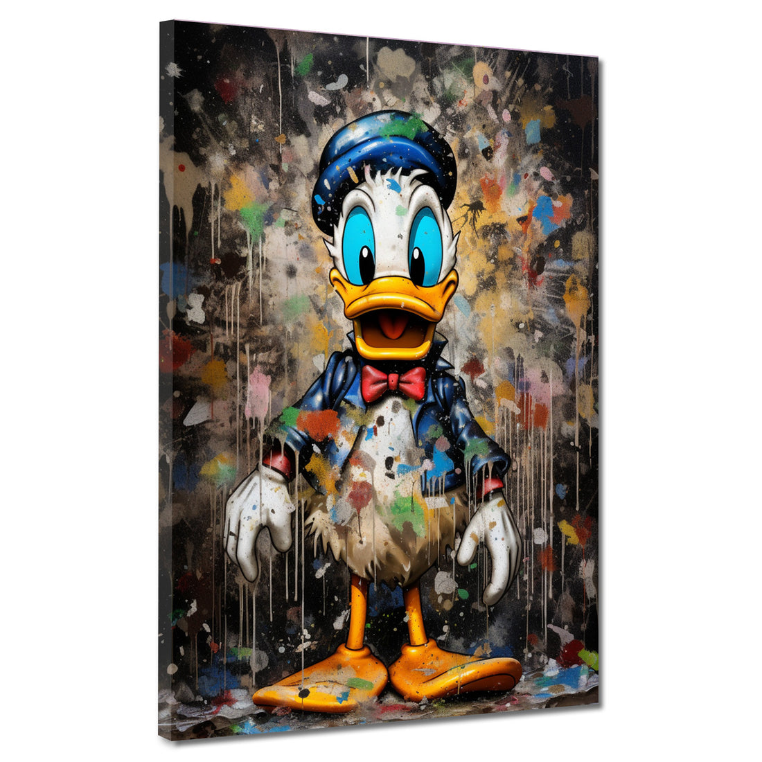 Wandbild abstrakt Comic Duck abstrakt Pop Art Colour