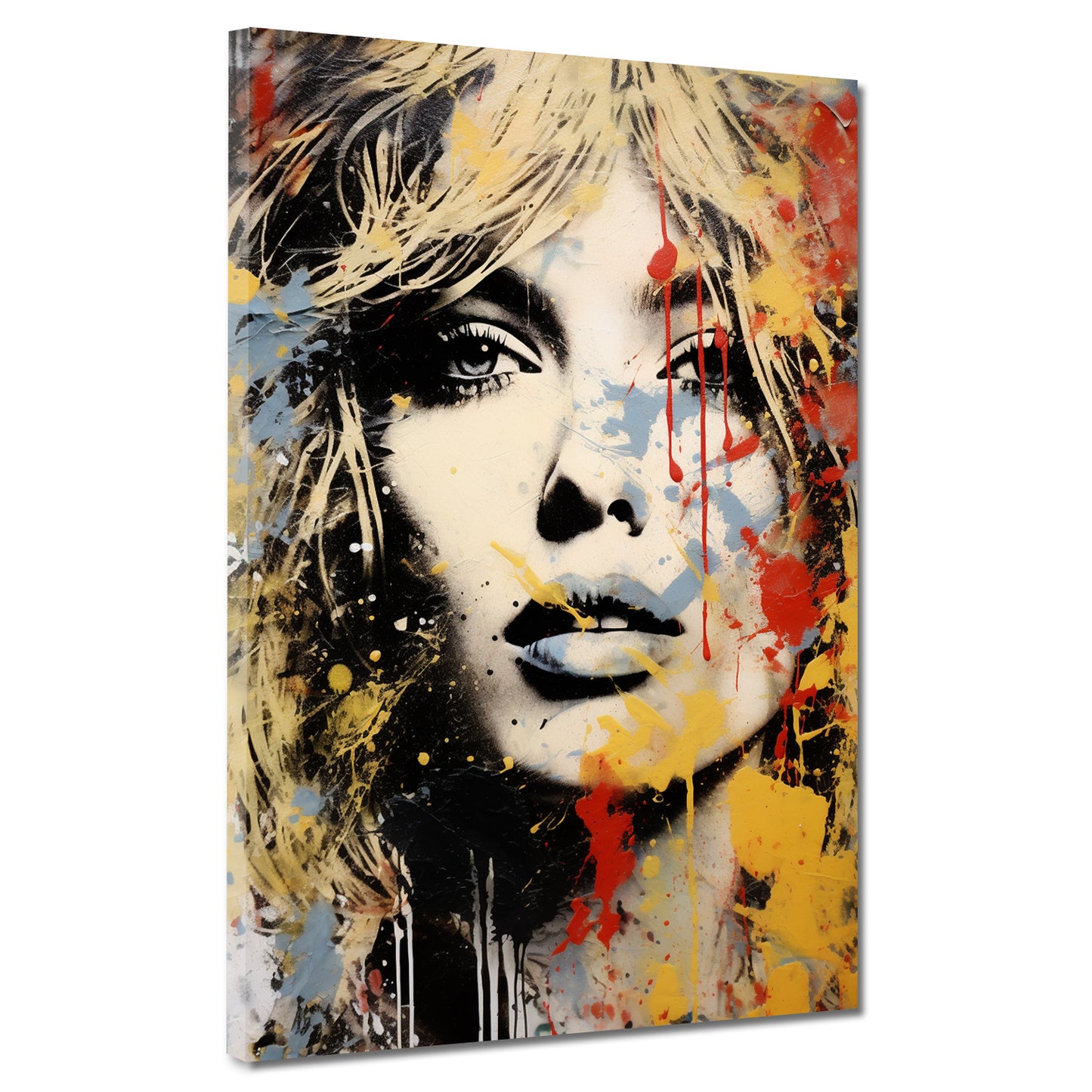 Brigitte abstrakt Face Ikone Wandbild