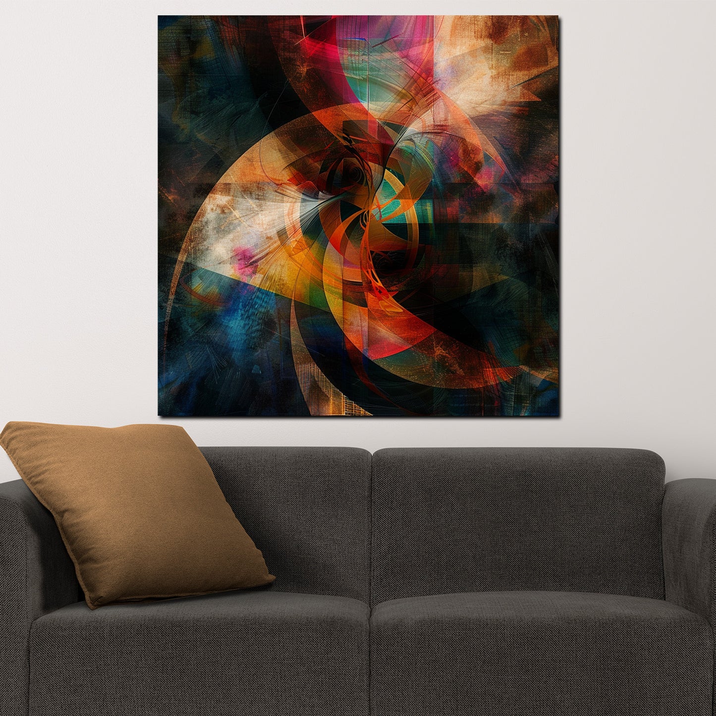 Wandbild abstrakt Farben lebendig und modern
