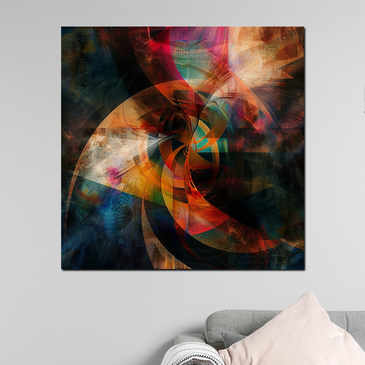 Wandbild abstrakt Farben lebendig und modern